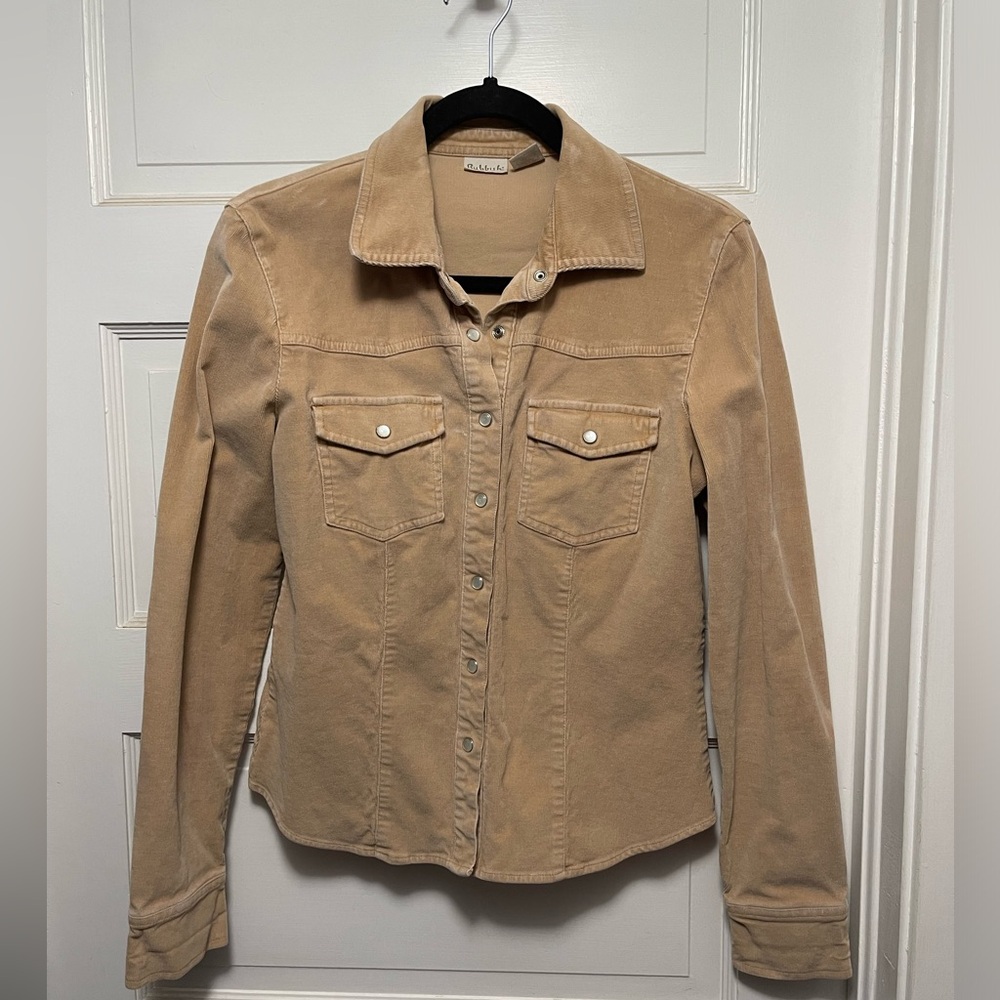 Rubbish brand vintage corduroy pearl snap size L